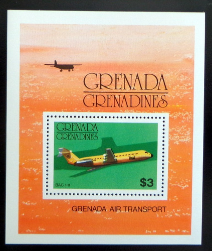 Grenada Grenadines Aviones, Bloque Sc. 188 Bac 76 Mint L9374