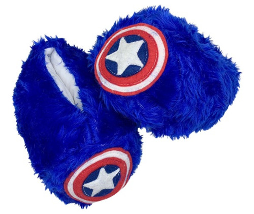 Pantufa Infantil Super Heróis Solado Antiderrapante Criança