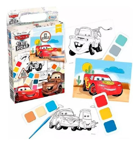 Libro - Cars [30 Hojas+acuarelas+pincel] (coleccion Pintand