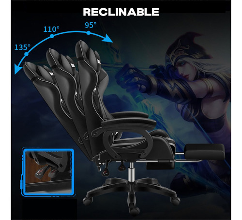 Silla de escritorio Dyvan 920 gamer ergonómica negra y roja