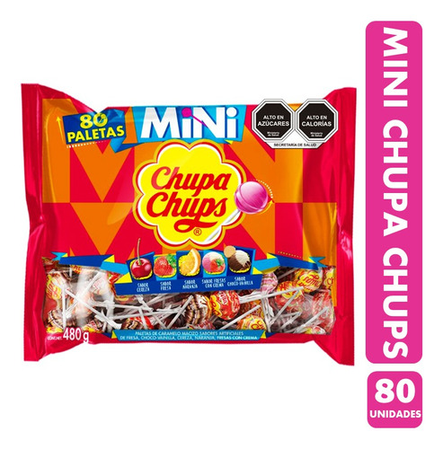 Chupa Chups Mini Chupetines Surtidos (bolsa Con 80 Unidades)