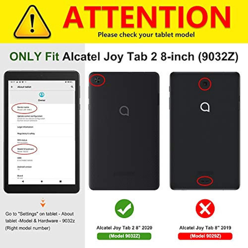 Fintie Estuche A Prueba De Golpes Para Tableta Alcatel Joy T