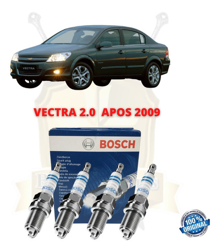Jogo Vela Novo Vectra 2.0 8v Original Bosch 2010 2011 2012