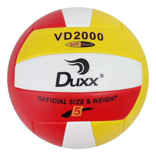 Balón Duxx Voleibol Vd2000 Clásico #5 Playa Color Amarillo