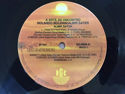 LP ALMIR SATER - INCLUINDO A MUSICA PEÃO DA TRILHA SONO