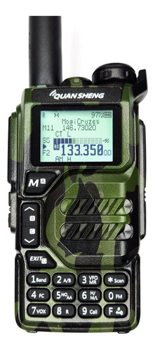  Radio Quansheng Uv-k5 Walkie Talkie Vhf Uhf Fm Dual Aviação