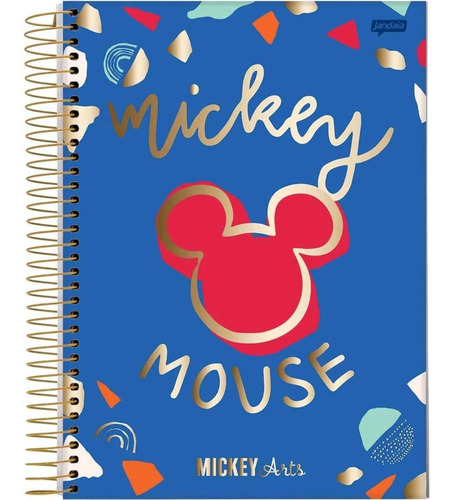 Caderno Espiral Universitário Capa Dura Masc.10x1 Mickey Art