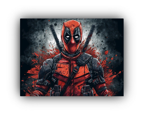 Cuadros Telas Sublimadas Dead Pool Exclusivo 65x50cm