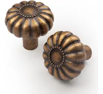 Comprar Paquete De 2 Pomos De Latón Antiguo Para Gabinetes De Cocina