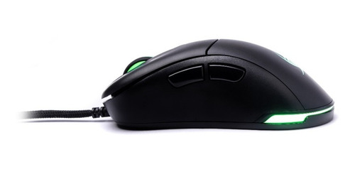 Imagen 2 de 8 de Mouse Gamer Vsg Aquila Negro Pc Rgb Usb 80g 400dpi Pmw3360