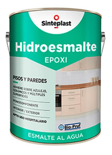 Pintura Hidroesmalte Epoxi Sinteplast 1 Litros Pared Y Pisos