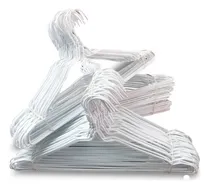 Comprar Perchas De Alambre Forradas Blancas X 100 U. Resistentes 