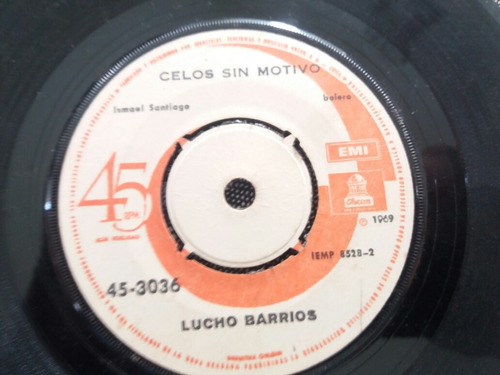 Vinilo Single De Lucho Barrios Con Los ( U44