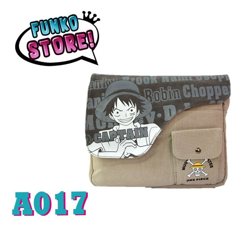 Mochila Anime - One Piece Morral Lona (escolar)