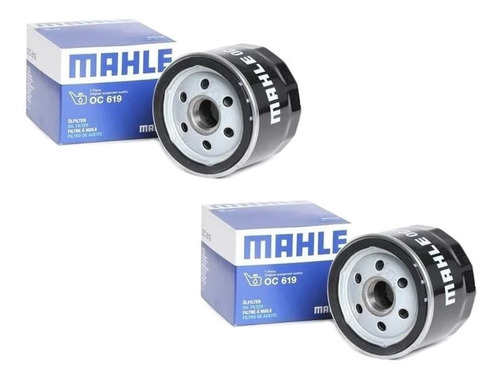 2x Filtro Óleo Original Mahle Oc619 Bmw F800gs F850gs F750gs