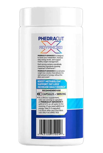 Phedracut Advanced Usn 60 Caps. + Envio Gratis
