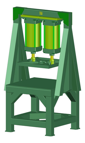 Prensa Neumática 2000kg. Solo Planos P/fabricación.