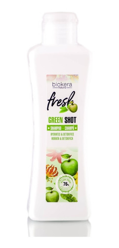 Salerm Shampoo  Biokera Fresh Green Shot 300 Ml 92.5% Vegano