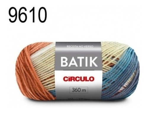 Lã Tricô Batik Circulo 360m 100g (277 Tex) 100% Acrílico Cor 9610 - Sereno