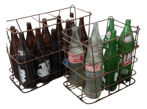 Cajones Antiguos Alambre Soda Cerveza Gaseosa (Usado)
