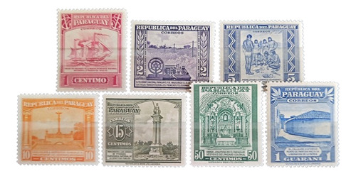 Paraguay, Serie Sc 435-441 Motivos Varios 1946 Mint L16895