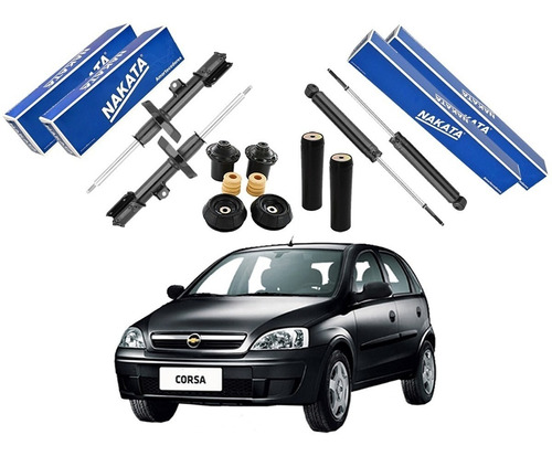 Kit Amortecedor Novo Dianteiro Traseiro Corsa Hatch 1.0 2003