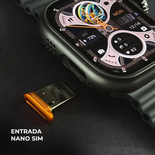 Smartwatch Ultra 3 Ai Chip 5g Câmera Wifi 16gb + 7 Pulseiras