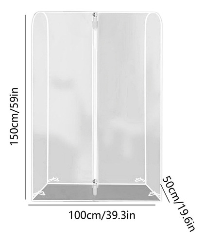 Funda Transparente Para Perchero F Con Cremallera, Perchero