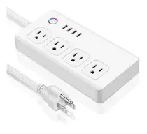 Comprar Regleta Inteligente Wifi Tuya Smart 4 Tomas + 4 Puertos Usb