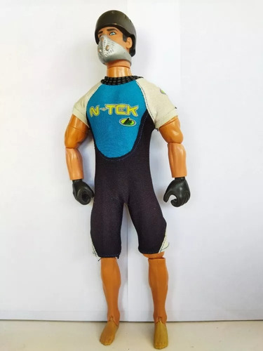 Action Man Traje Acuático Buzo N Teck Máscara Casco 1992 (Usado)