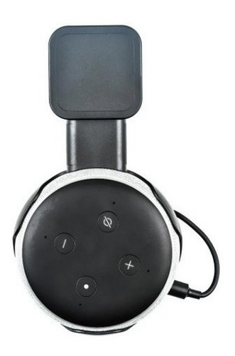Imagem 1 de 3 de Suporte De Parede Para Alexa Echo Dot Cor Preto