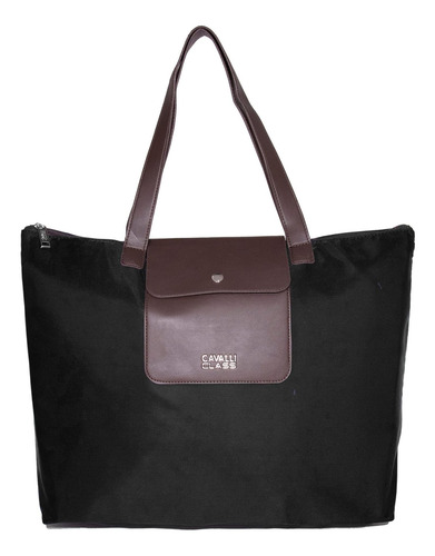 Cavalli Class Bolso De Mano Extra Grande Para Mujer Negro Só