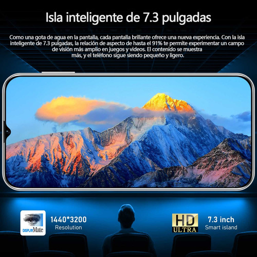 Smartphones M6 Pro Celular Dual Sim 256gb 8gb Ram Android 14 Batería 8000mah
