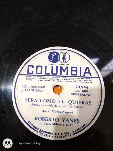 Pasta Roberto Yanes Columbia C97