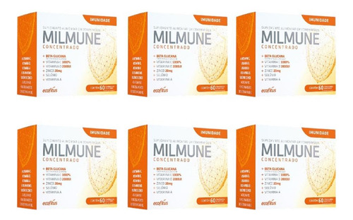 Kit Ecofitus Milmune Concentrado C/ 6un De 60 Comprimidos Cd