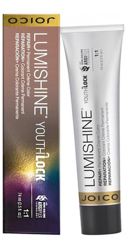  Coloração Profissional Joico Lumishine Youth Lock Permanente Tom (7NNA) LOURO MÉDIO NATURAL NATURAL CINZA