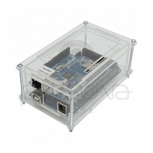 Case Acrilico Transparente Arduino Mega + Ethernet Shield