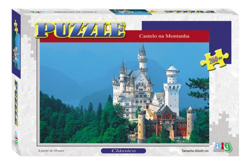 Quebra Cabeça Puzzle Castelo Na Montanha Nig Brinquedos 0290