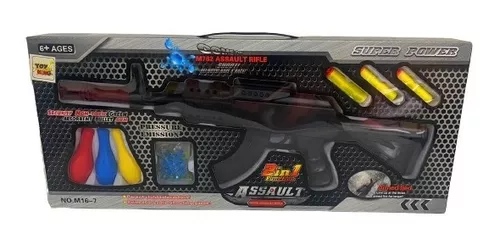 Metralhadora - Rifle - M762 Lança Nerf e Bolinha gel