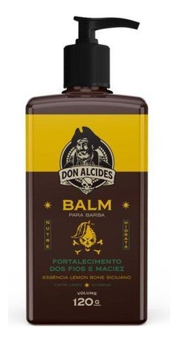 Kit Balm E Shampoo Para Barba 120ml Lemon Bone Don Alcides