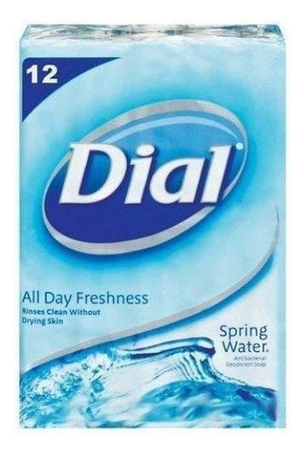 Dial. Jabón Antibacterial Spring Water (12 Unidades) Barras