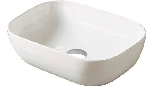 Lavatorio Bacha Para Baño Apoyo Porcelana Piazza Rectangular