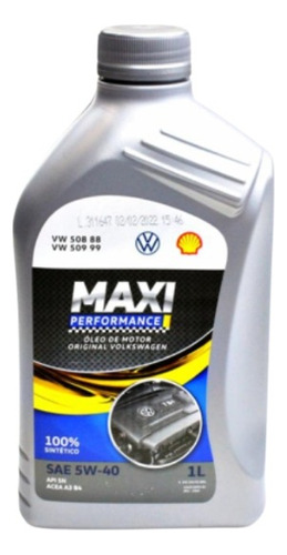 1l Óleo 5w40 Maxi Performance Shell Vw 508 88 509 99