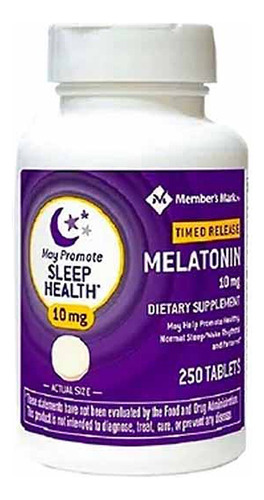 Members Mark Melatonina 10 Mg Premium Eua 250 Tabs Cad 09-24