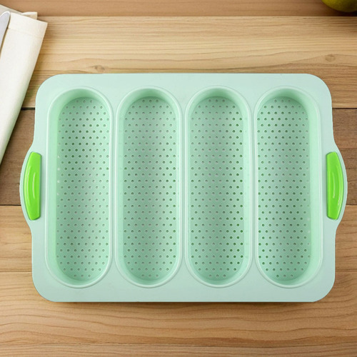 Molde De Silicona Para Hornear Baguette: Molde Antiadherente