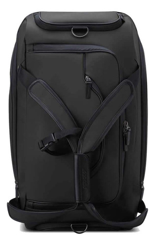 Bolso De Cabina 55 Cm. Impermeable Delsey Peugeot Voyages Color Negro Negro