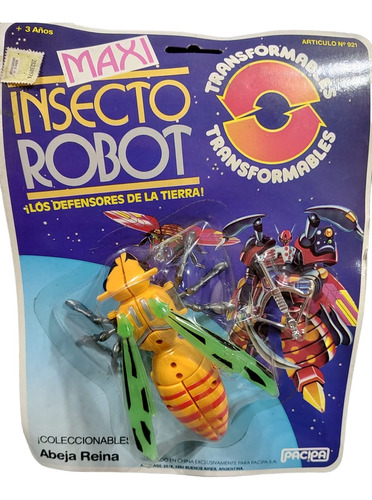 Juguete Vintage Insecto Robot Pacipa Abeja Transformers