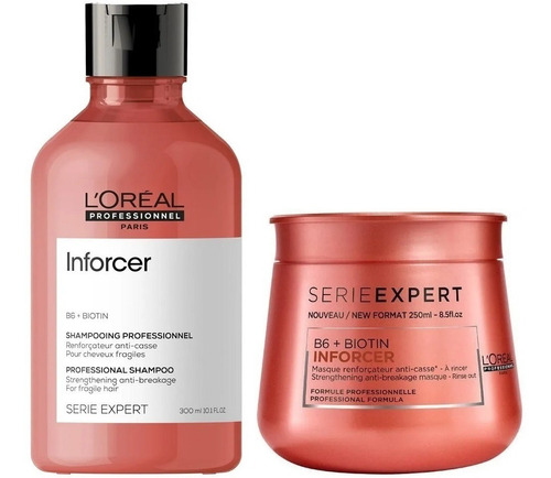 Shampoo + Mascarilla Para Cabello Frágil Loreal Inforcer