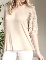 Comprar Blusas Camisolas Manga Encaje Mujer