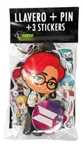 Comprar Pack De Llavero + Pin + Stickers Bts Kpop Bt21 Corea Anime